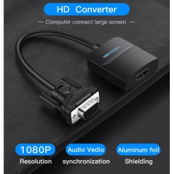 Converter VGA To HDMI Vention + Audio 